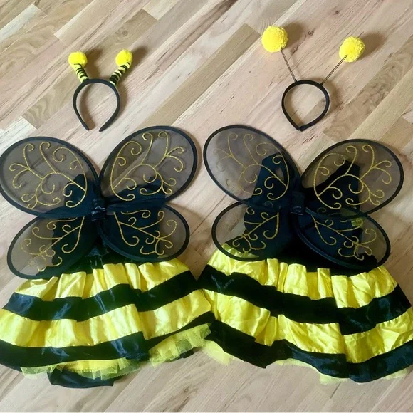 Fun of a Kind Bee Tutu Costume, Sz 5T and Sz 3T - Picture 2 of 12